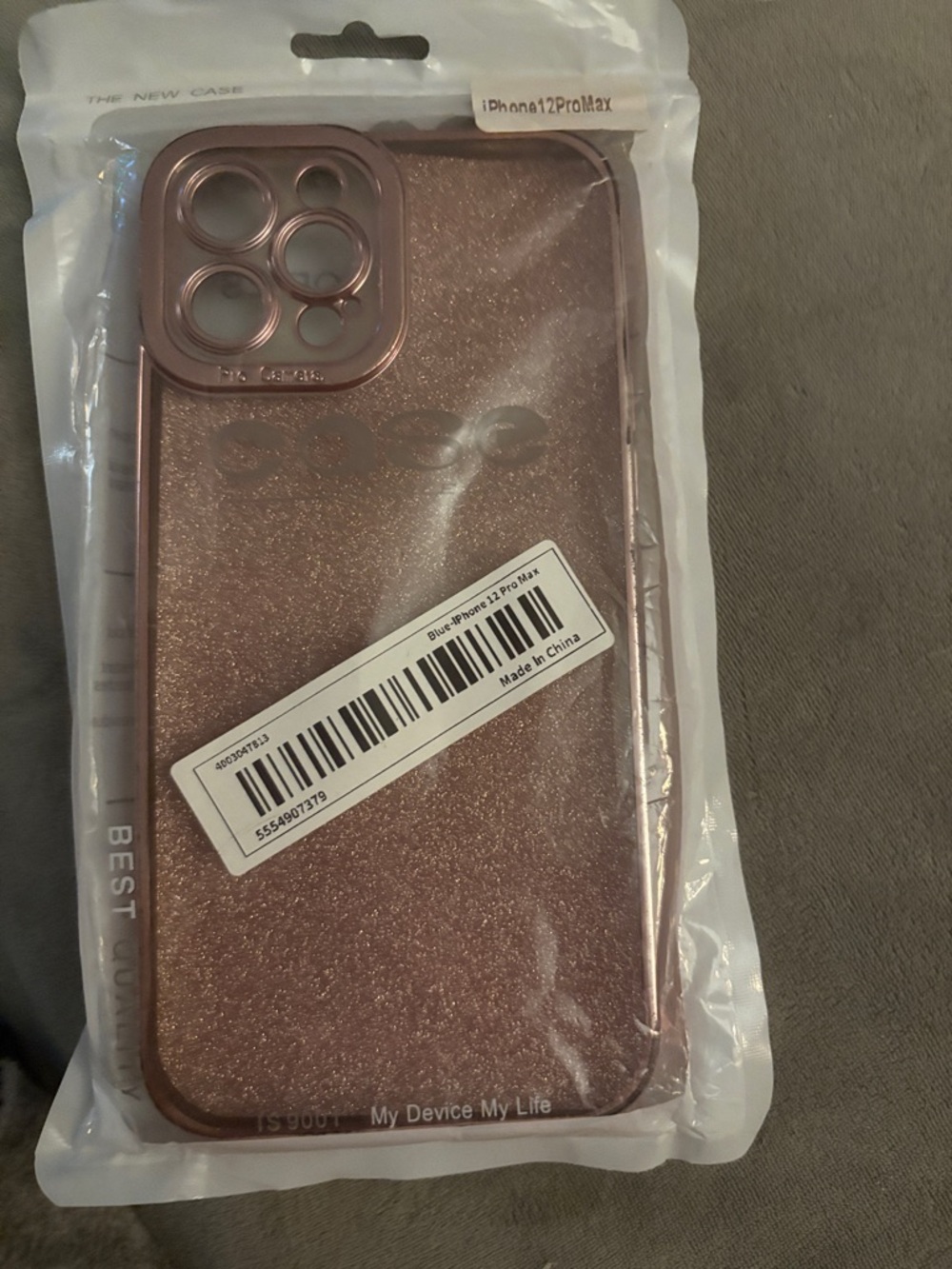 iPhone 12 Pro/Max Glitter Protective Case - Rose Gold